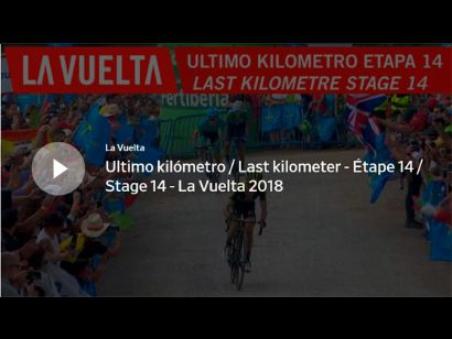 Vuelta a España: Vídeo del último kilómetro de la etapa 14