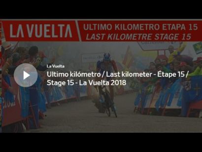 Vuelta a España: Vídeo del último kilómetro de la etapa 15
