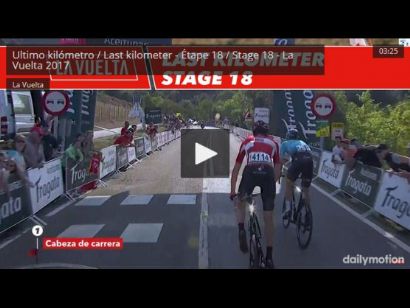 Vuelta a España: Etapa 18: Vídeo del último kilómetro
