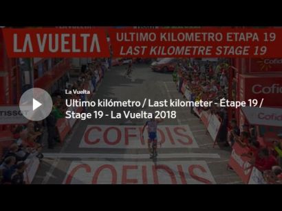 Vuelta a España: Vídeo del último kilómetro de la etapa 19