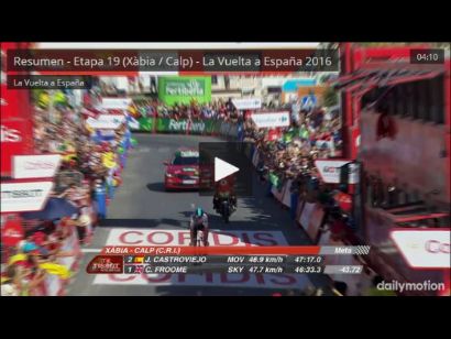Vuelta a España: Vídeo resumen de la decimonovena etapa de La Vuelta