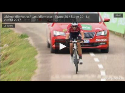 Vuelta a España: Etapa 20: Vídeo del último kilómetro
