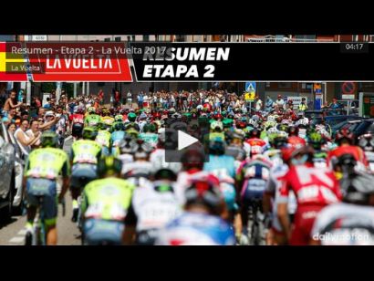 Vuelta a España 2017: Vídeo resumen de la etapa 2