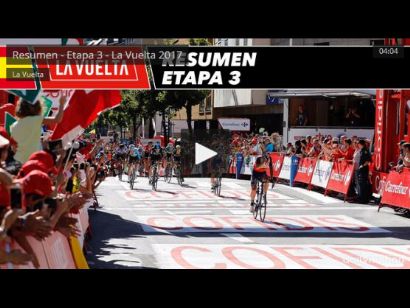 Vuelta a España 2017: Vídeo resumen de la etapa 3