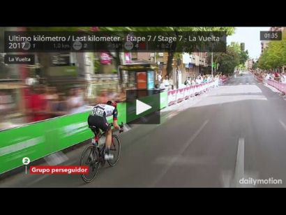Vuelta a España: Etapa 7: Vídeo del último kilómetro