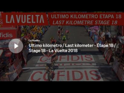 Vuelta a España: Vídeo del último kilómetro de la etapa 18