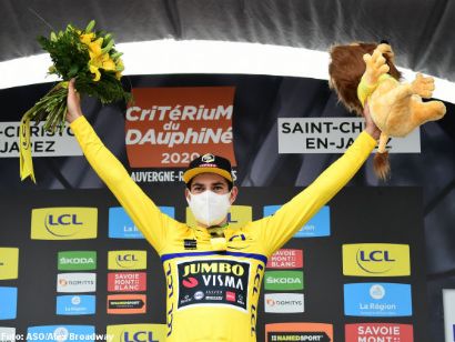 Wout van Aert, primer líder del Critérium del Dauphiné 2020