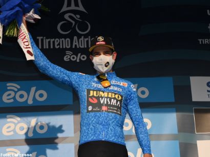 Wout van Aert, primer líder de la Tirreno-Adriático 2021