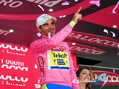 Giro de Italia: Alberto Contador: "Estoy feliz por haber ganado más tiempo"