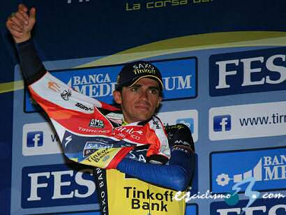 Tirreno-Adriático: Alberto Contador lidera la clasificación por puntos