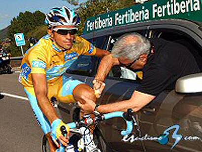 Vuelta a España: Contador toma la salida, pese a que su médico afirma que no ha pasado buena noche