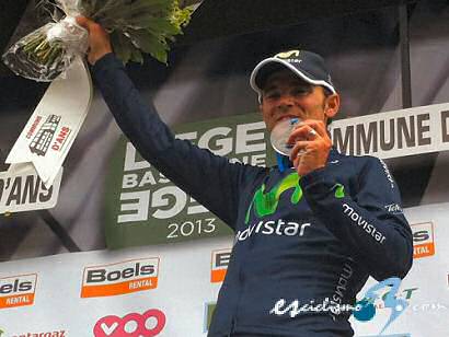 Lieja-Bastoña-Lieja: Valverde: "Estoy contento con mi segundo podio en tres clásicas"
