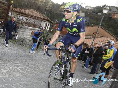 Valverde afina su puesta a punto para la Vuelta al País Vasco en el GP Miguel Indurain