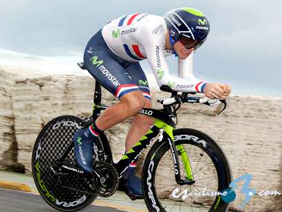 Alex Dowsett lidera el Circuito de La Sarthe tras ganar la crono