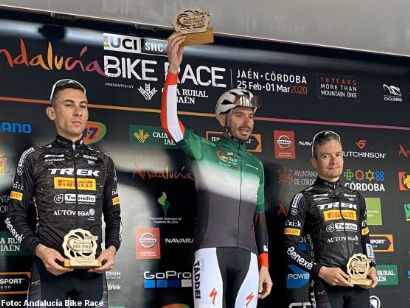 Francesco Failli y Blaza Pintaric, primeros líderes de la Andalucía Bike Race 2020