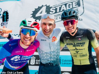 Ismael Ventura y Tessa Kortekaas, ganadores de la 4 Stage MTB Race Lanzarote 2024