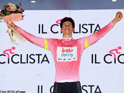 Alec Segaert, primera maglia rosa del Giro Next Gen