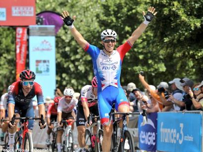 Arnaud Démare, primer líder de La Ruta de Occitania