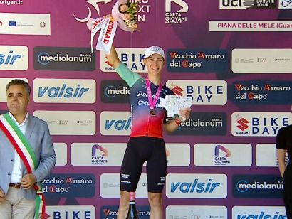 Aubin Sparfel gana la 7� etapa, Lorenzo Finn sigue l�der del Giro Next Gen