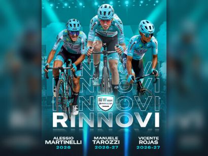 Bardiani-CSF Faizan renueva a Vicente Rojas, Manuele Tarozzi y Alessio Martinelli