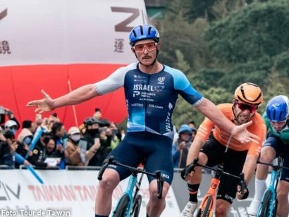 Brady Gilmore vence en la segunda etapa del Tour de Taiwán y Moritz Kretschy se coloca líder