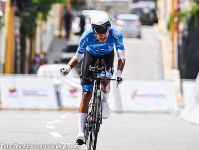 Brandon Rojas vuela en la crono de Valencia y asalta el liderato de la Vuelta a Venezuela