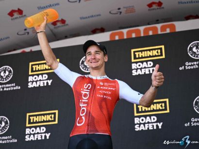 Tour Down Under: Bryan Coquard gana la ventosa cuarta etapa, Jay Vine sigue líder