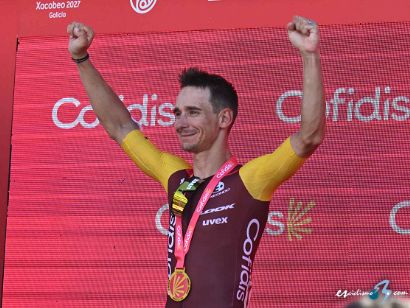 Vuelta a Espa�a: Bryan Coquard gana la 8� etapa y Enric Mas se viste de rojo tras el abandono de Pogacar