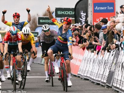 Tim Torn Teutenberg, primer líder del Tour de Bretaña 2024
