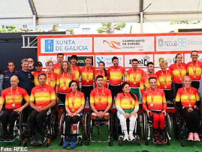 Friol corona a los nuevos campeones de España de contrarreloj en ciclismo paralímpico
