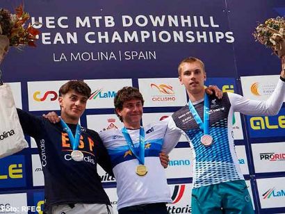 Simon Chapelet y Lisa Baumannse, campeones de Europa en La Molina