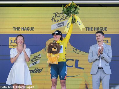 Charlotte Kool se hace con el primer maillot amarillo del Tour de Francia Femenino 2024