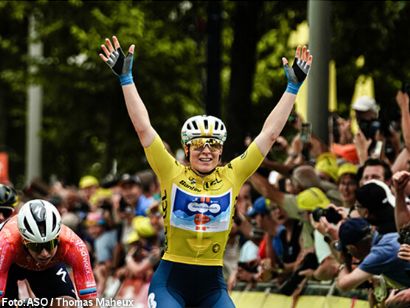 Tour de Francia Femenino: Charlotte Kool repite victoria en la segunda etapa y sigue de amarillo