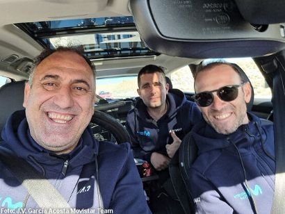 Alejandro Valverde se sube al coche en la Clásica Jaén pero de momento no piensa en ser director