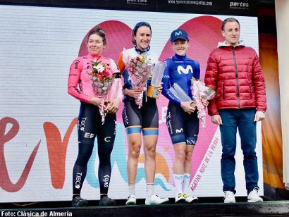 Emilie Fortin, primera ganadora de la Clásica de Almería Femenina