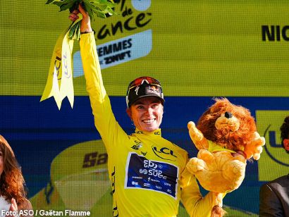 Tour de Francia Femenino: Demi Vollering: "Nunca hab�a ganado con el maillot amarillo"