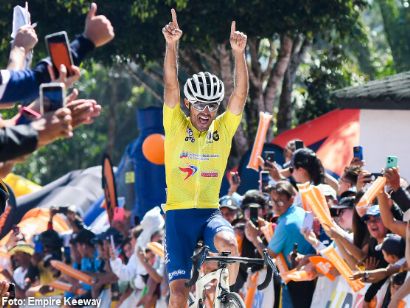 Vuelta al Táchira: Eduin Becerra consolida su liderato con una victoria en el Cerro Cristo Rey