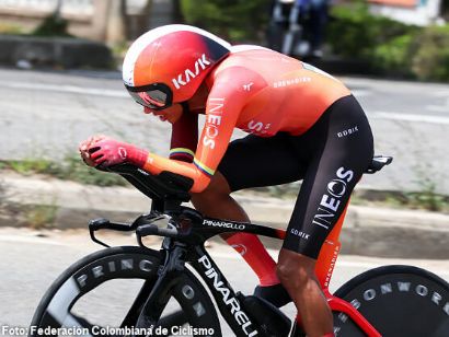 El colombiano Egan Bernal se corona campeón nacional de contrarreloj