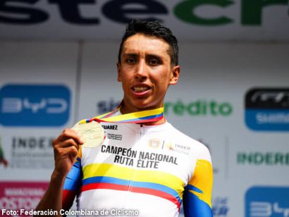 Egan Bernal estrenará en la Clásica Jaén Paraíso su maillot de campeón colombiano