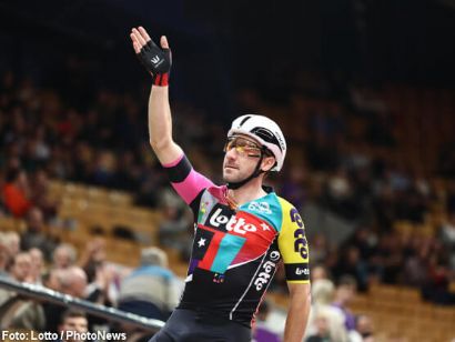 Elia Viviani se despidi del ciclismo profesional en los Seis Das de Gante