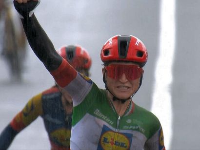 Elisa Longo Borghini, ganadora del Tour de Flandes Femenino