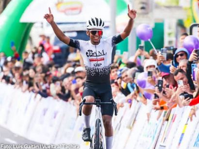 Enmanuel Viloria asalta el liderato de la Vuelta al T�chira con una gran victoria en San Crist�bal