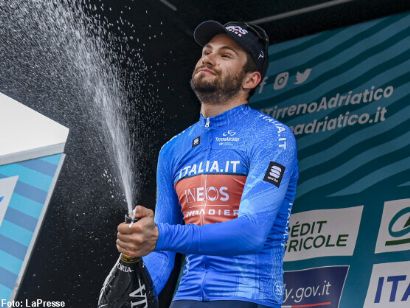 Tirreno-Adriático: Jasper Philipsen feliz con la victoria de etapa, Filippo Ganna con el liderato