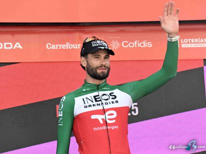 Vuelta a Espaa: Filippo Ganna: "Estoy contento de haber conseguido la victoria"