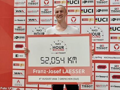Franz-Josef L�sser bate el R�cord de la Hora UCI de paraciclismo en la clase C5
