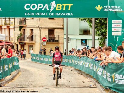 Gexan Albisu y Edurne Izcue se imponen en Sangüesa | Copa BTT Caja Rural de Navarra