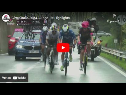 Giro de Italia 2024: Vídeo resumen de la 19ª etapa