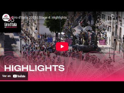 Vídeo resumen de la 4ª etapa del Giro de Italia 2025