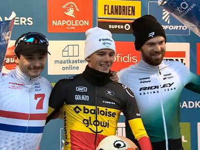 Thibau Nys gana el X2O Trofee Flandriencross de Hamme tras un intenso duelo con Cameron Mason