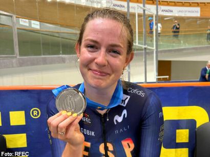 Isabella Escalera, subcampeona de Europa sub-23 de eliminacin en el Europeo de Ciclismo en Pista